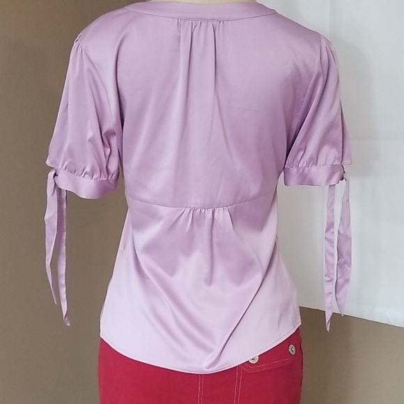 BOB MACKIE STUDIO LAVANDER SS BUTTON DOWN TOP - Picture 4 of 7